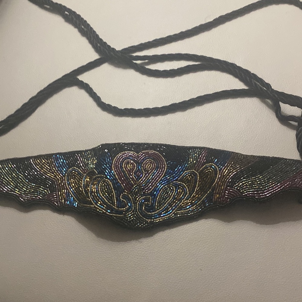 Vintage Andre Cellini beaded waistband belt - Picture 4 of 4